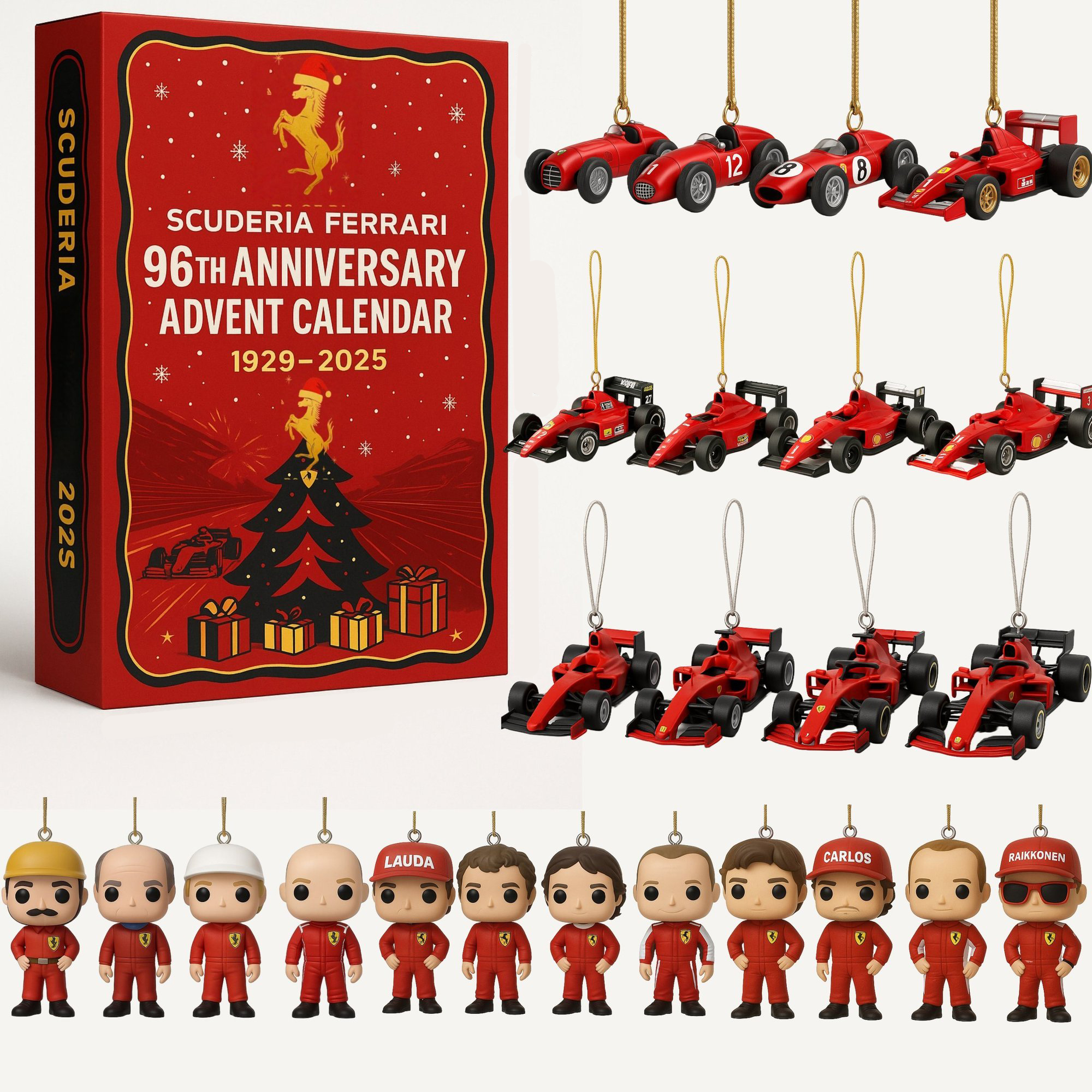 Ferrari F1 Team 96th Anniversary Advent Calendar Christmas Countdown Xmas Gift Ideas