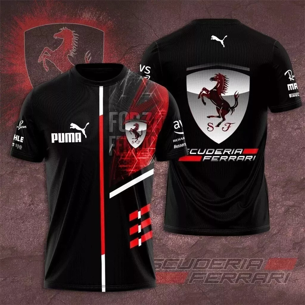 Ferrari T-Shirt Charles Leclerc Scuderia Ferrari Gift For Ferrari Fans