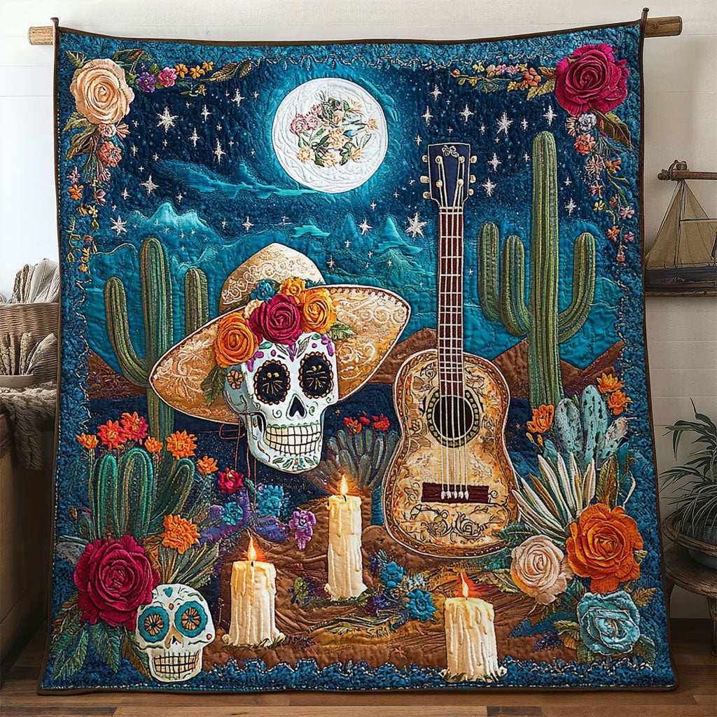 Festival Guitar Quilt High-Quality Cotton Quilt Blanket for Restful Sleep