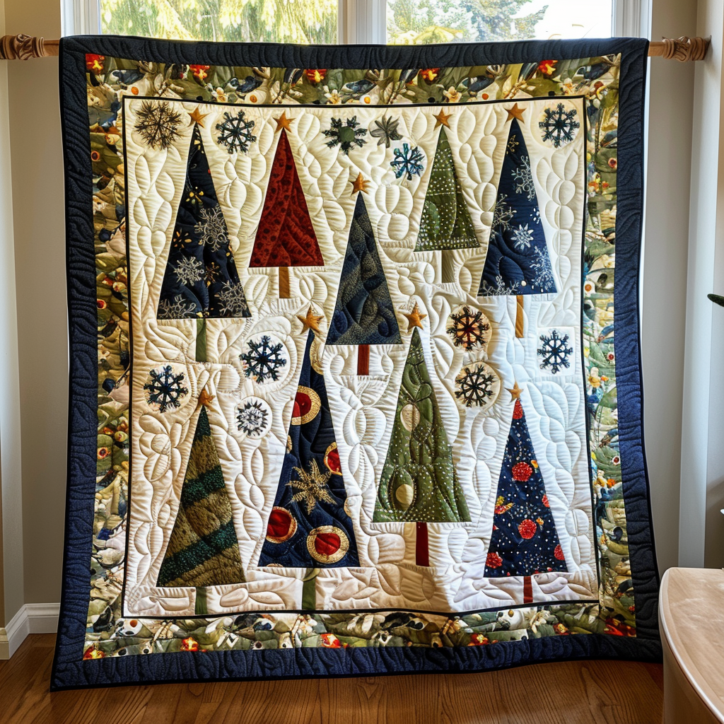 Festive Christmas Tree Quilted Blanket Christmas Ideas For Girlfriend