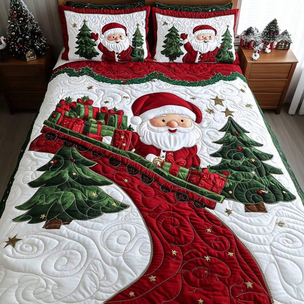 Festive Express Quilted Bedding Set Holiday Duvet Sets Christmas Presents For Mom
