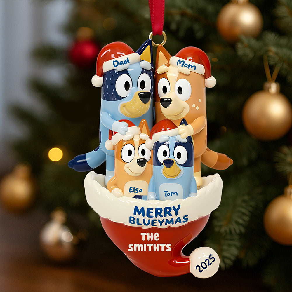 Festive Family Christmas Ornament Personalized Gifts For Family - Holiday Tree Decoration Gift