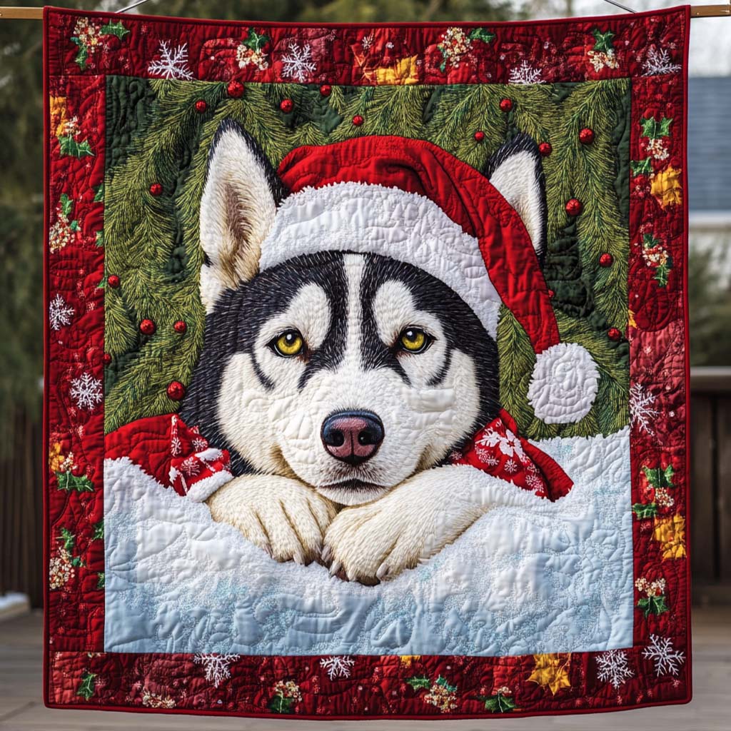 Festive Gaze Quilted Blanket Presents For Dog Lovers