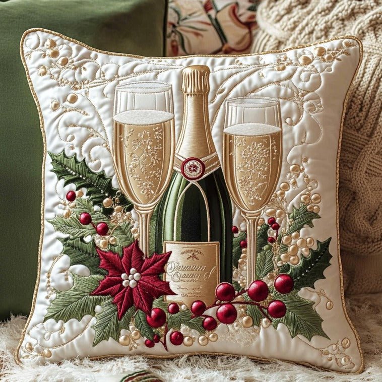 Festive Glow Quilted Pillow Case Holiday Pillows Christmas Gifts For My Girlfriend