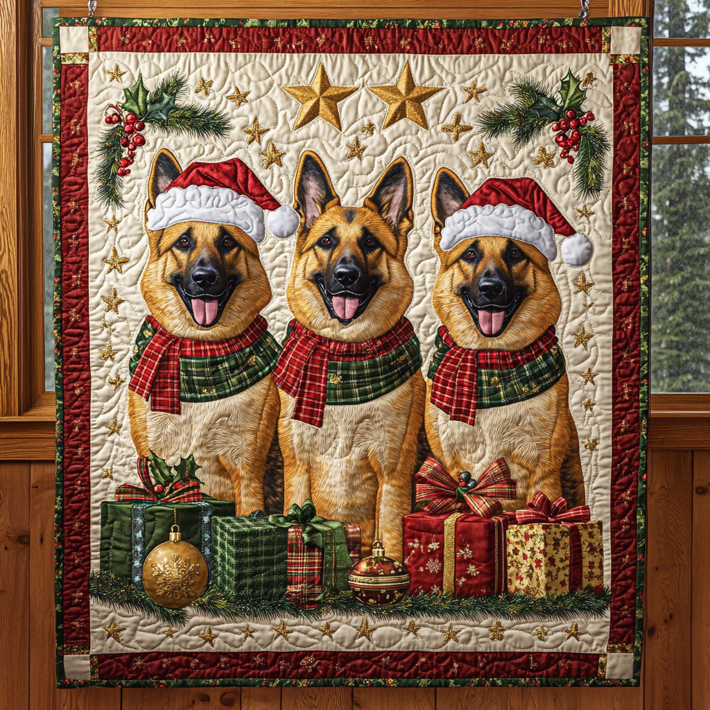 Festive Guardians Quilt Premium Quilt Blanket Gift for Cozy Winter Nights