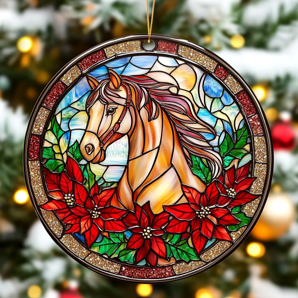 Festive Horse Mica Ornament Feel the Love of a Gift That Lasts a Lifetime
