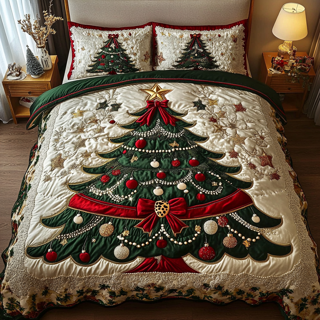 Festive Joy Quilted Bedding Set Best Holiday Duvet Covers Christmas Gifts For My Wife