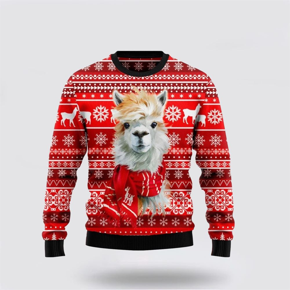 Festive Llama Ugly Christmas Sweater Best Christmas Gifts For Women 2024