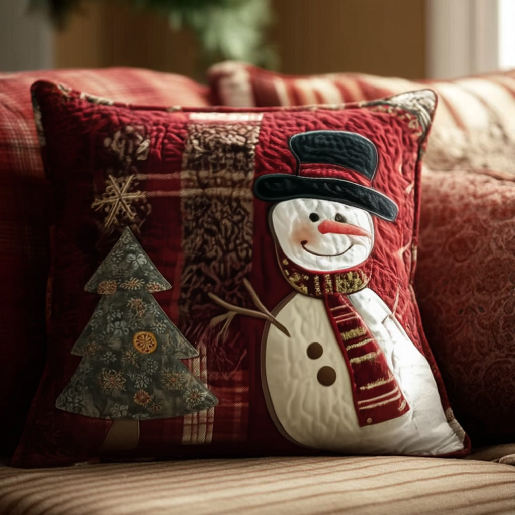 Festive Nights Quilted Pillow Case Winter Throw Pillow Covers Good Xmas Gifts For Her