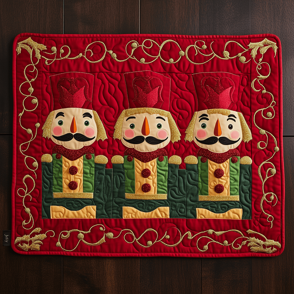 Festive Nutcracker Quilted Place Mat Holiday Christmas Dining Placemat The Nutcracker Gifts