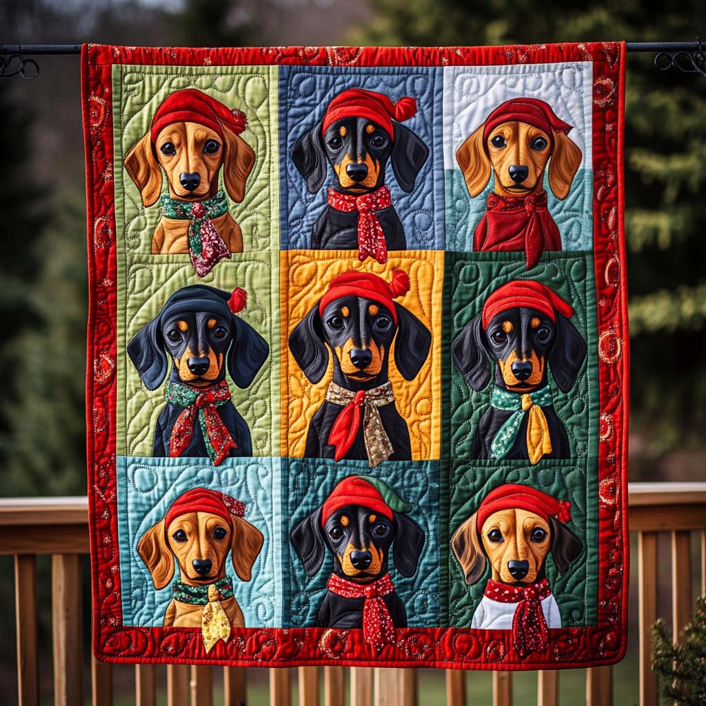 Festive Paws Quilted Blanket Best Gifts For Dog Owners