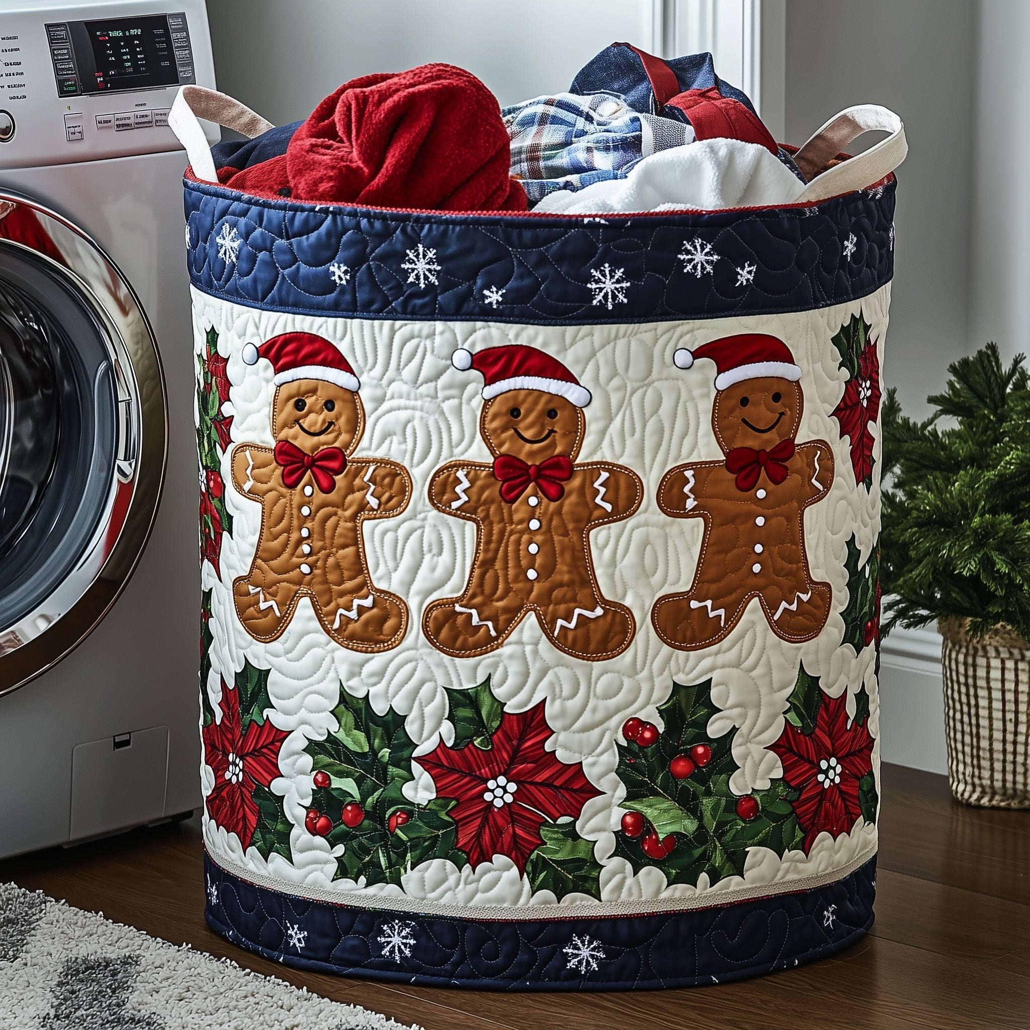 Festive Quilted Laundry Basket Christmas Gift Ideas For Mother In Law