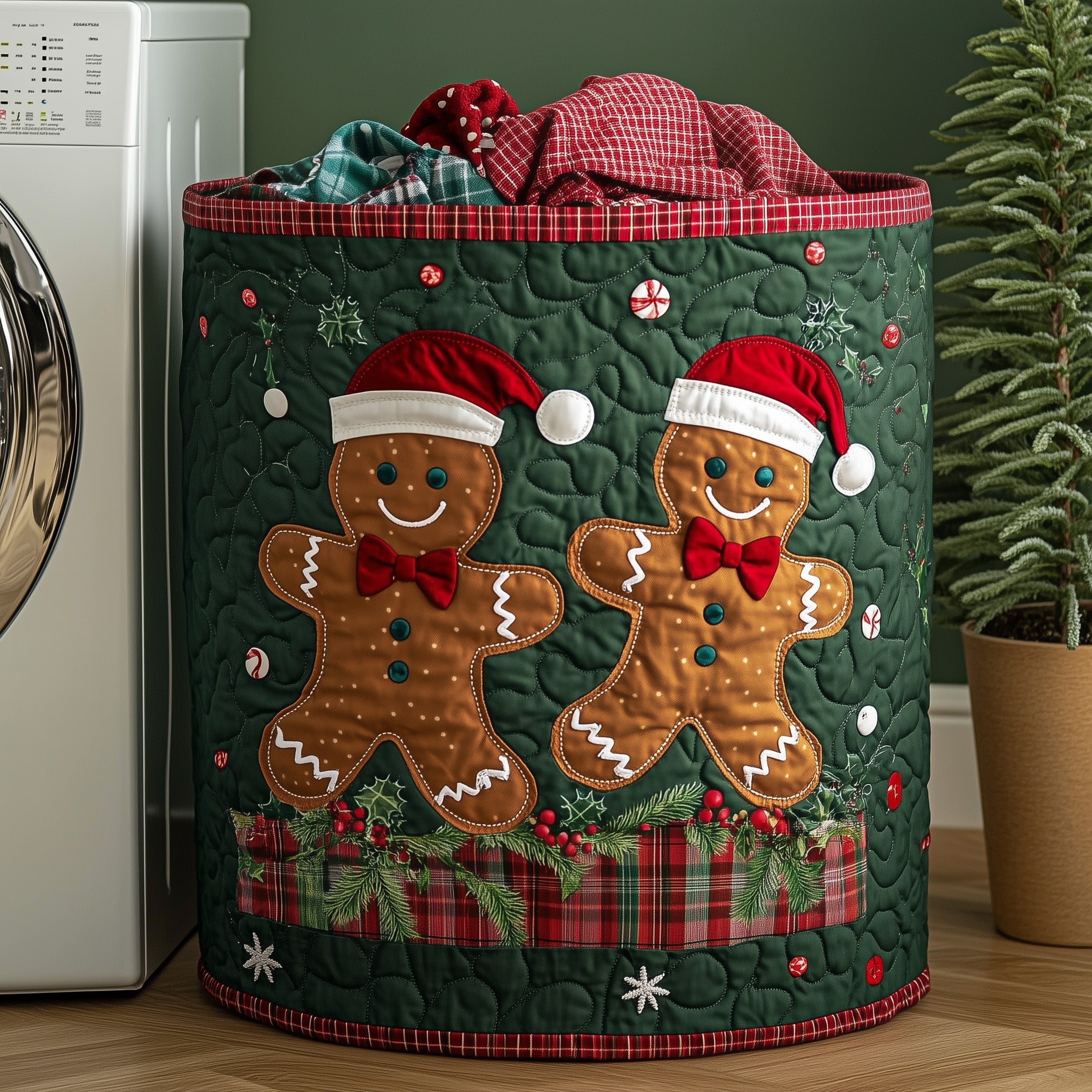 Festive Quilted Laundry Basket Christmas Ideas Present For Men