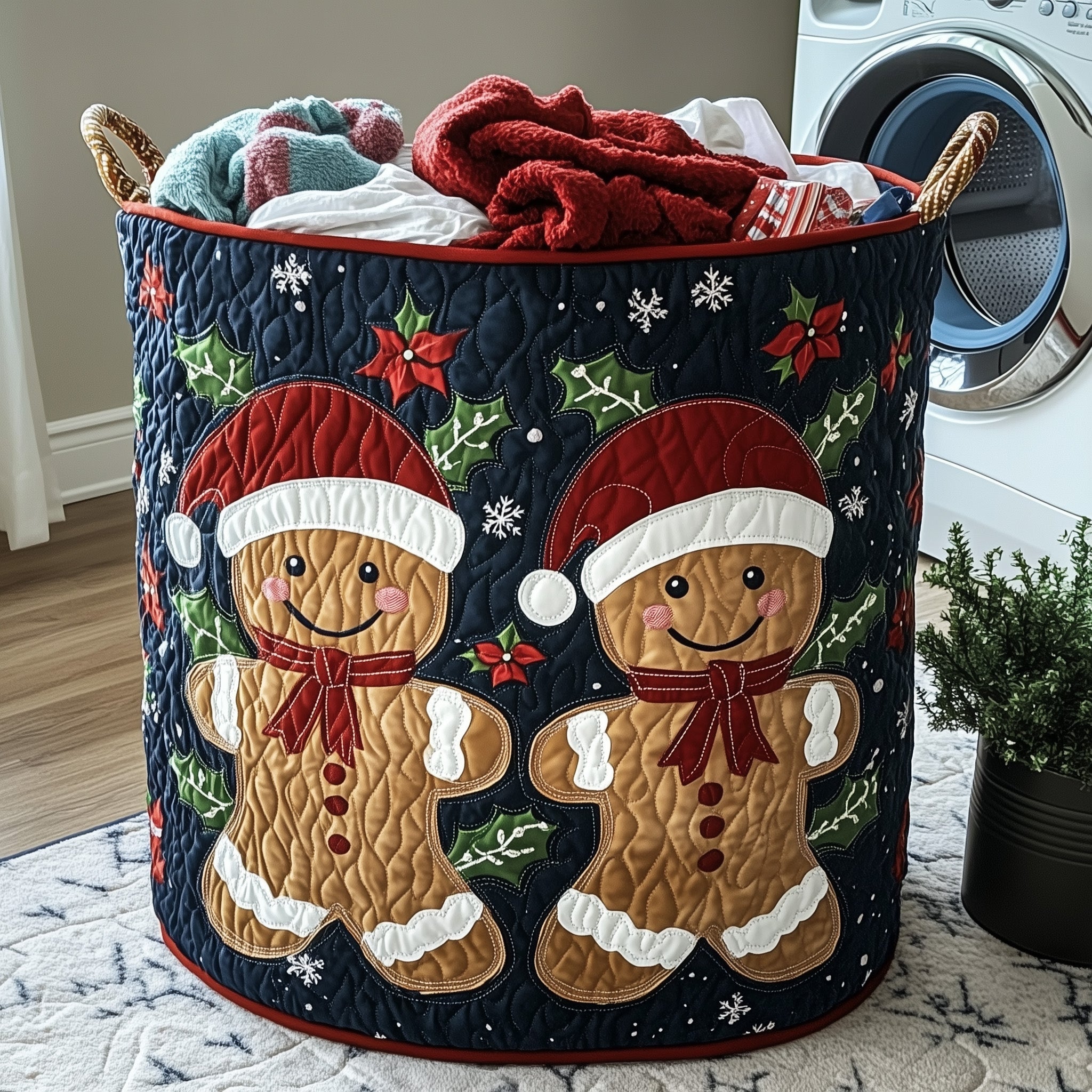 Festive Quilted Laundry Basket Last Minute Christmas Gifts For Wife
