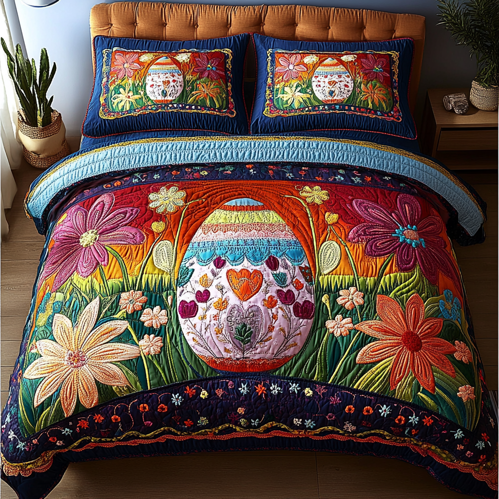 Festive Shells Quilted Bedding Set Best Christmas Duvet Sets Easter Gifts For Her