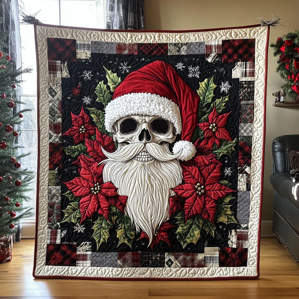 Festive Skull Glow Quilt Trendy Quilt Blanket Gift for Modern Home
