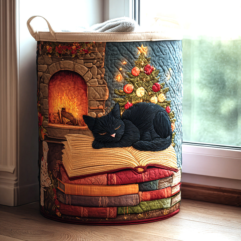 Festive Slumber Quilted Laundry Basket Spring Merch Pick
