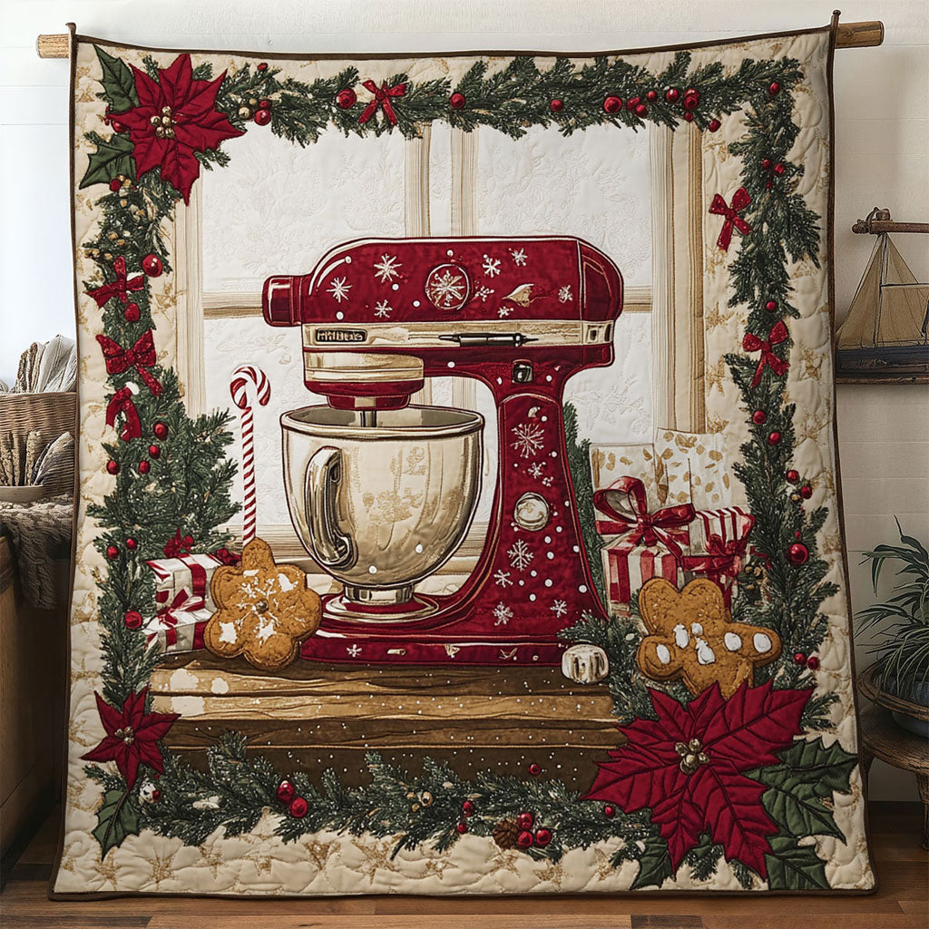 Festive Sugar Flour Mixer Machine Quilt Blanket Christmas Throws Christmas Gifts For Couples