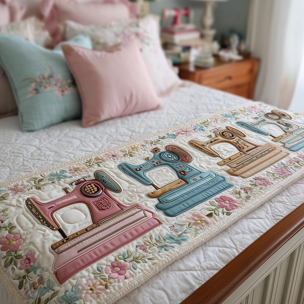 Festive Threads Quilted Bed Runner Christmas Bed Scarf Sausage Dog Themed Gifts