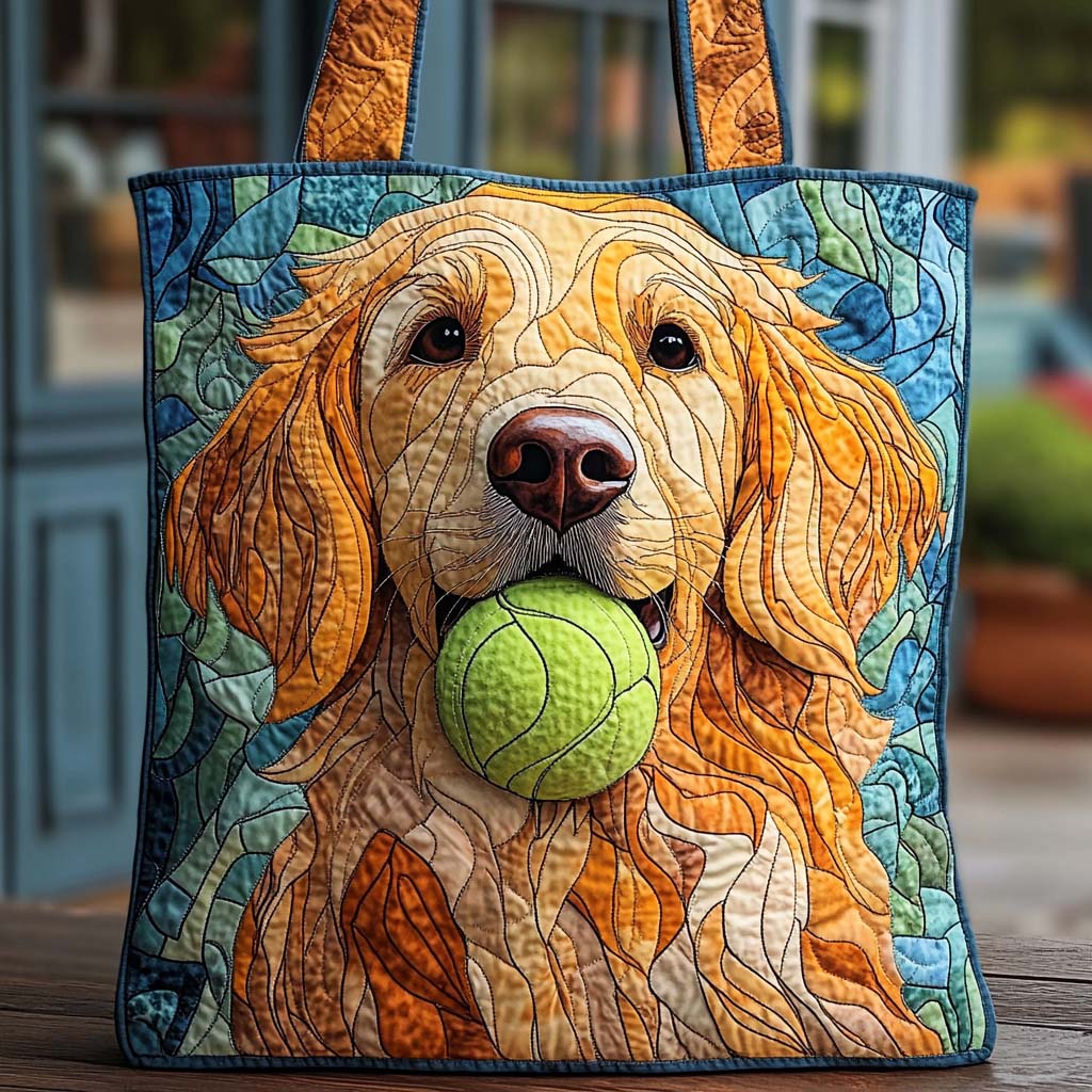 Fetch Lover Tote Quilted Tote Bag Perfect Gift For Dog Lovers