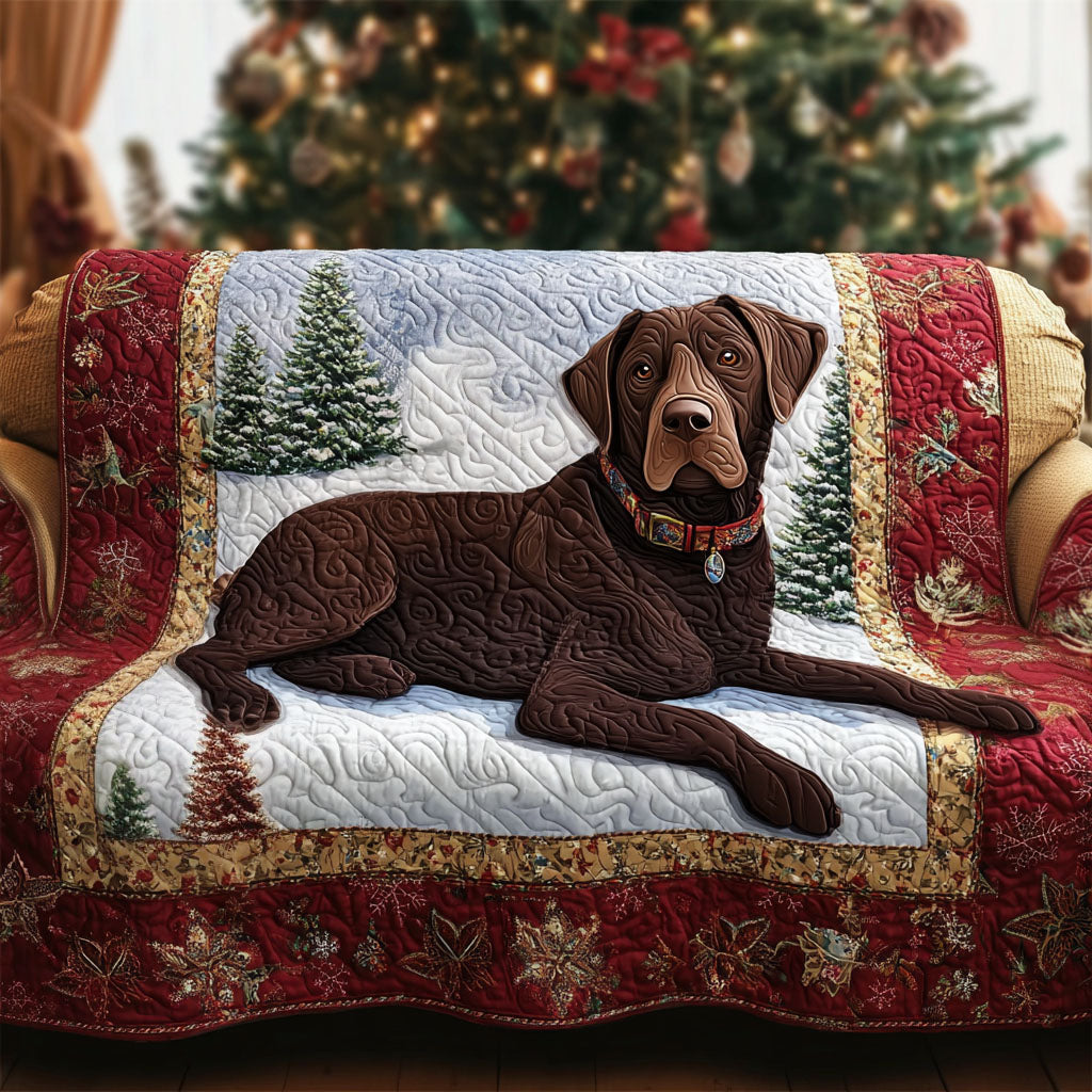 Fetch the Day Quilted Sofa Cover Holiday Living Room Decor Christmas Presents For Dog Owners