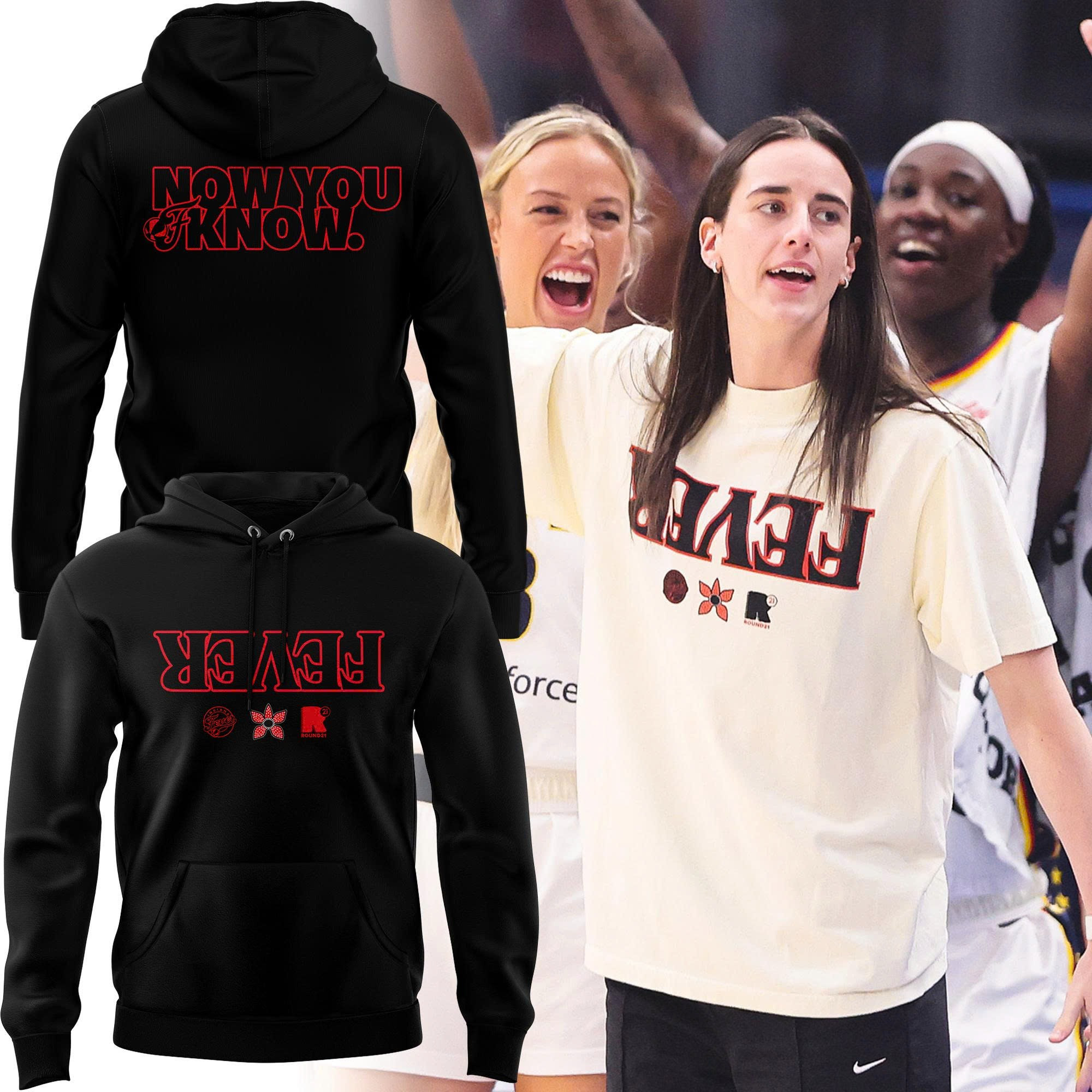 Fever Stranger Things Limited Edition Black Hoodie Presents For Basketball Fans
