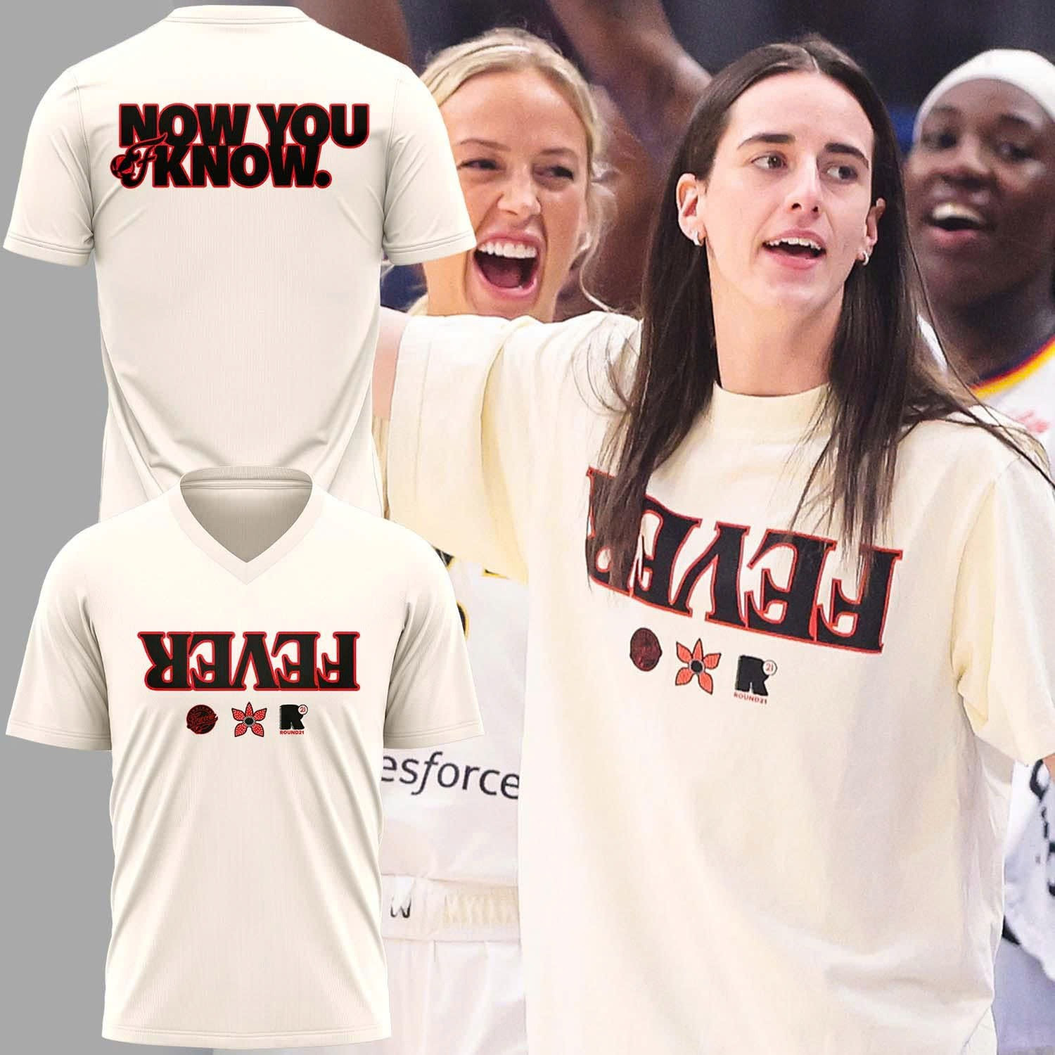 Fever Stranger Things Limited Edition V-neck T-Shirt Good Gifts For Basketball Lovers