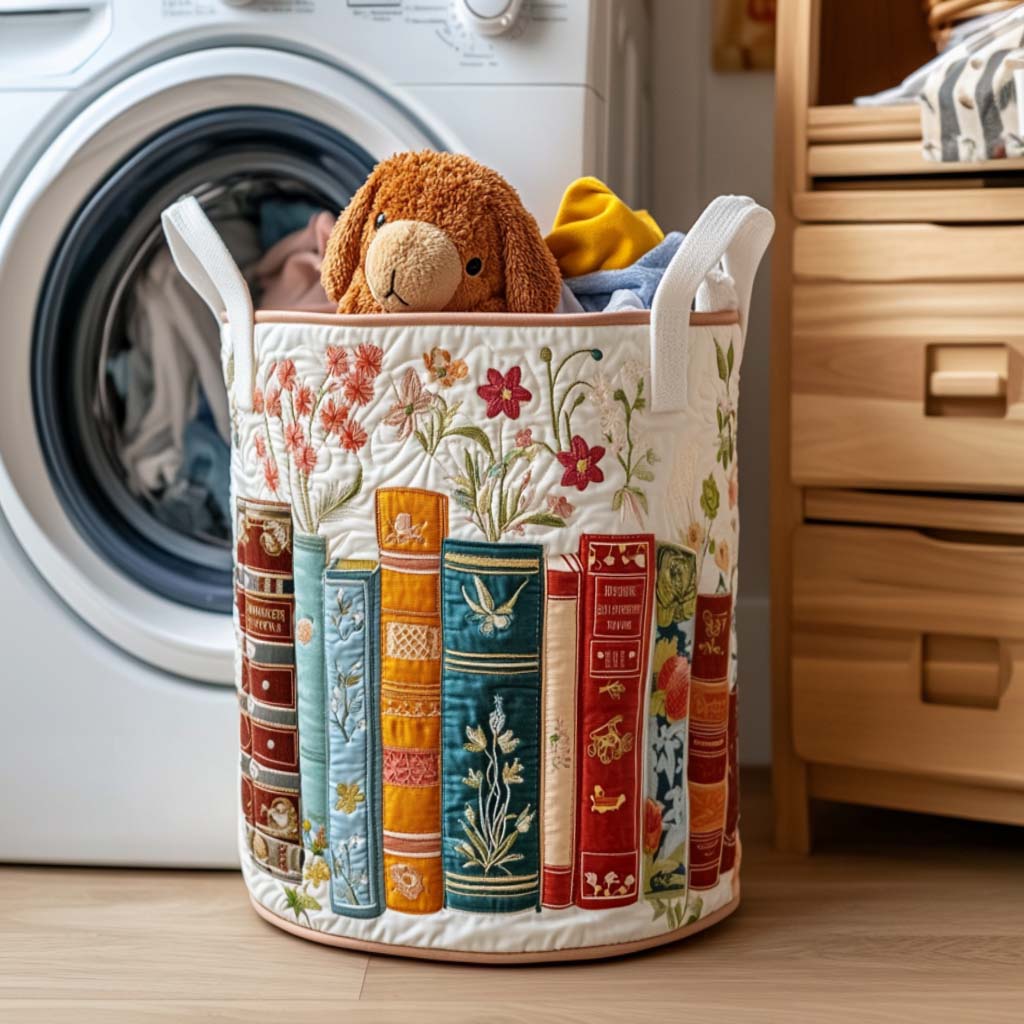 Fiction Escape Quilted Laundry Basket - Holiday Merch Gift