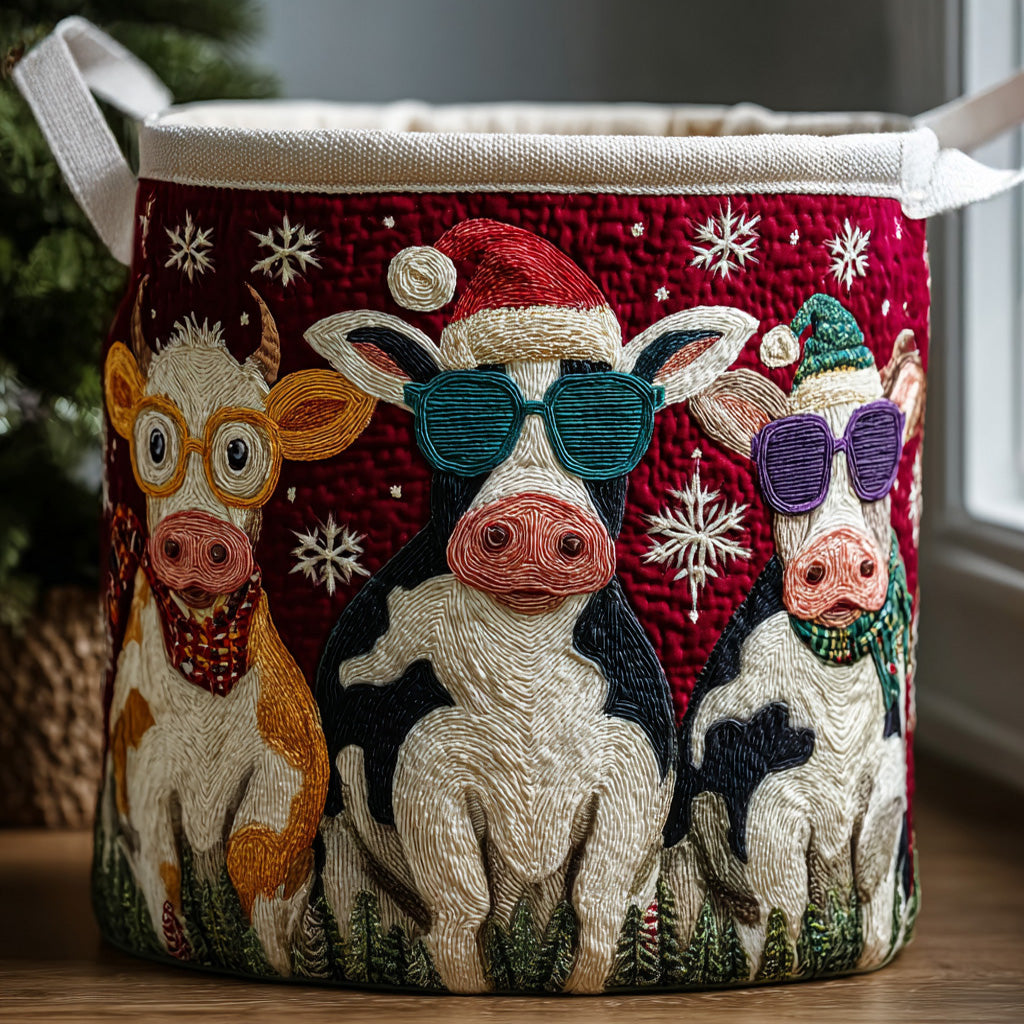 Field Of Friends Quilted Laundry Basket Perfect Housewarming Gift with Quilted Laundry Basket