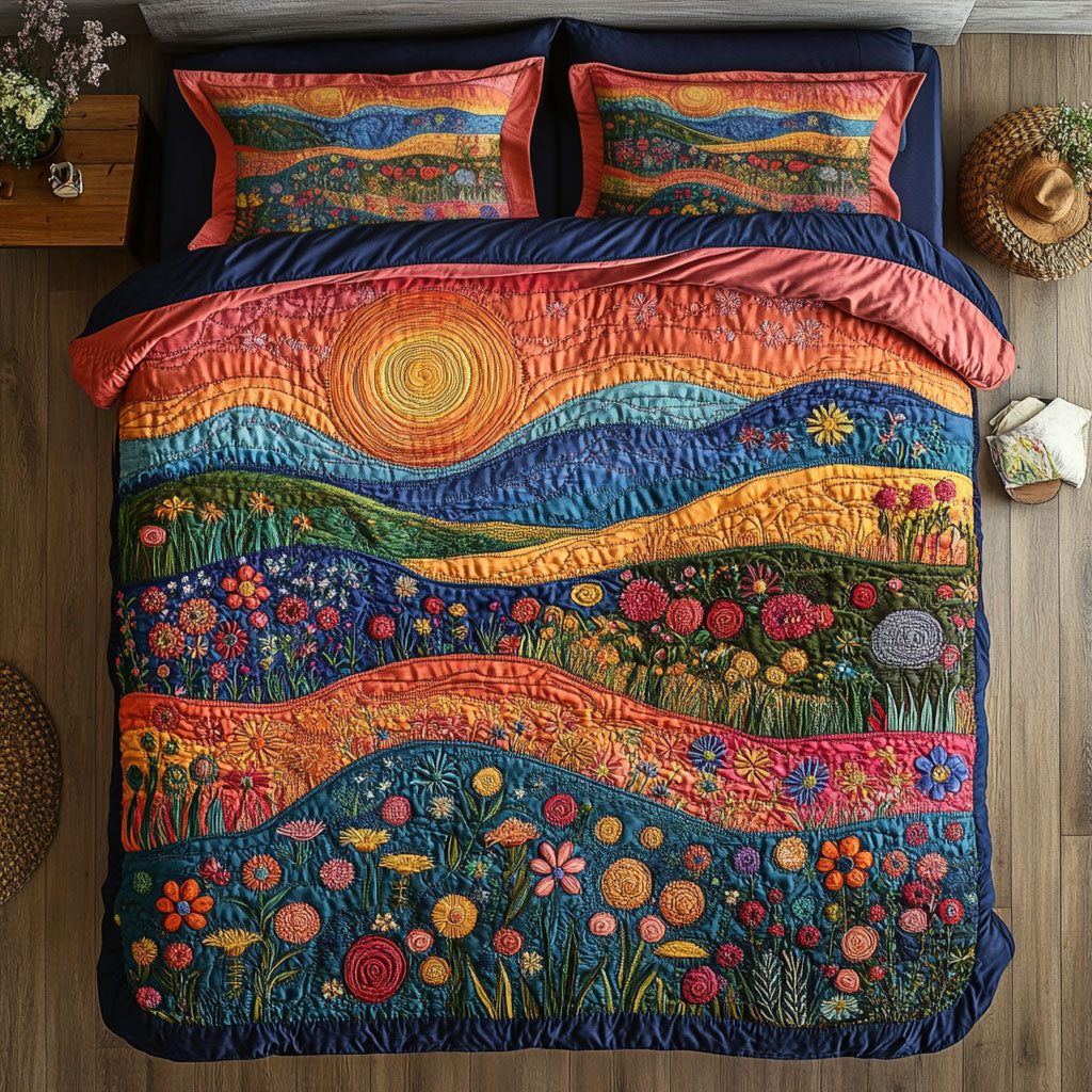 Fields Of Sunshine Duvet Cover Set King Size Bed Set Best Gifts For Men