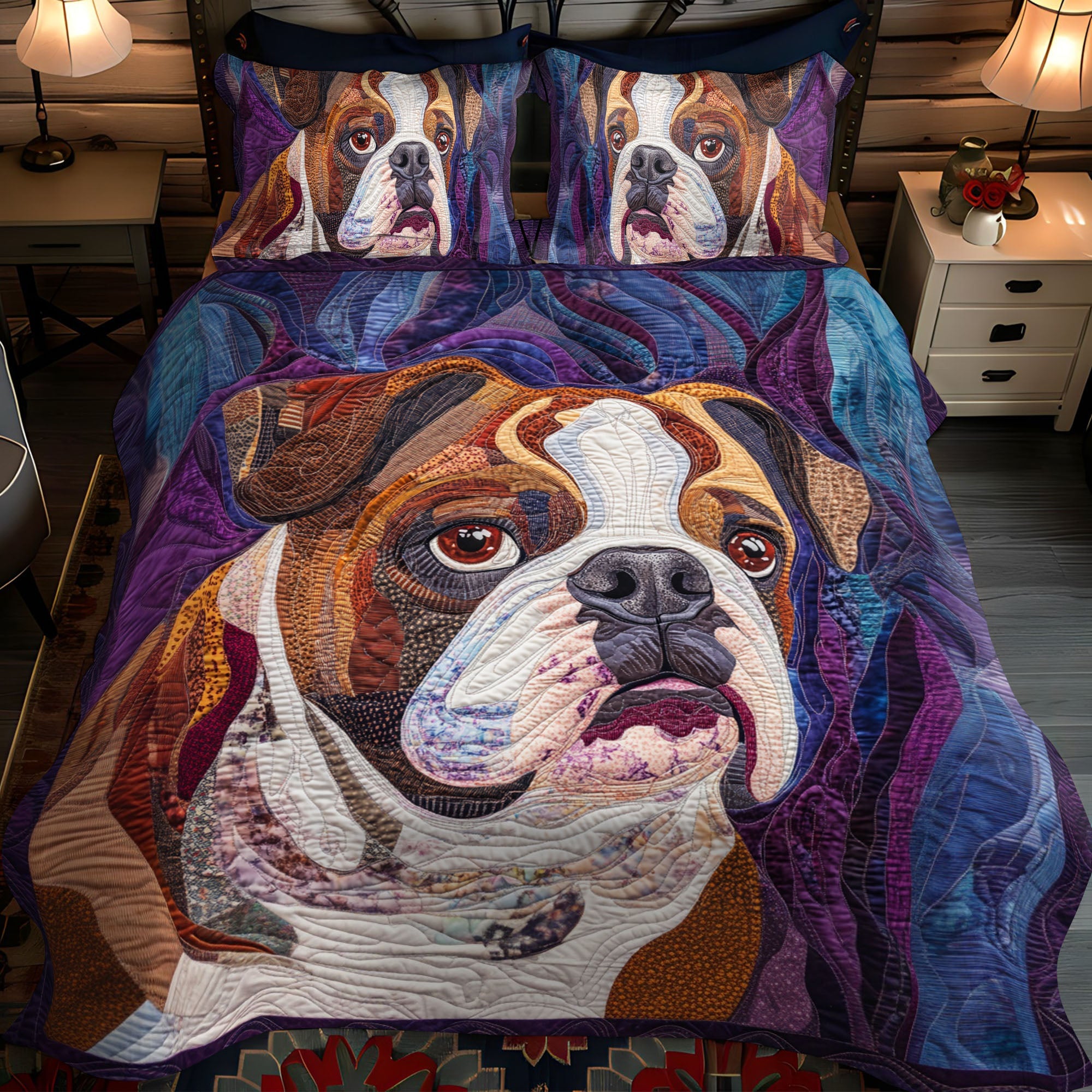Fierce Loyalty Quilted Bedding Set Personalized Bedding Set Gift for Couples