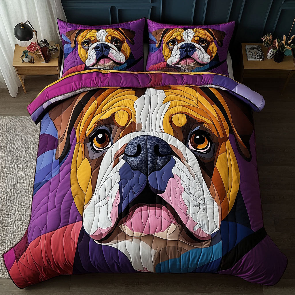 Fierce Patchwork Quilted Bedding Set Perfect Bedding Gift Set for Family and Friends