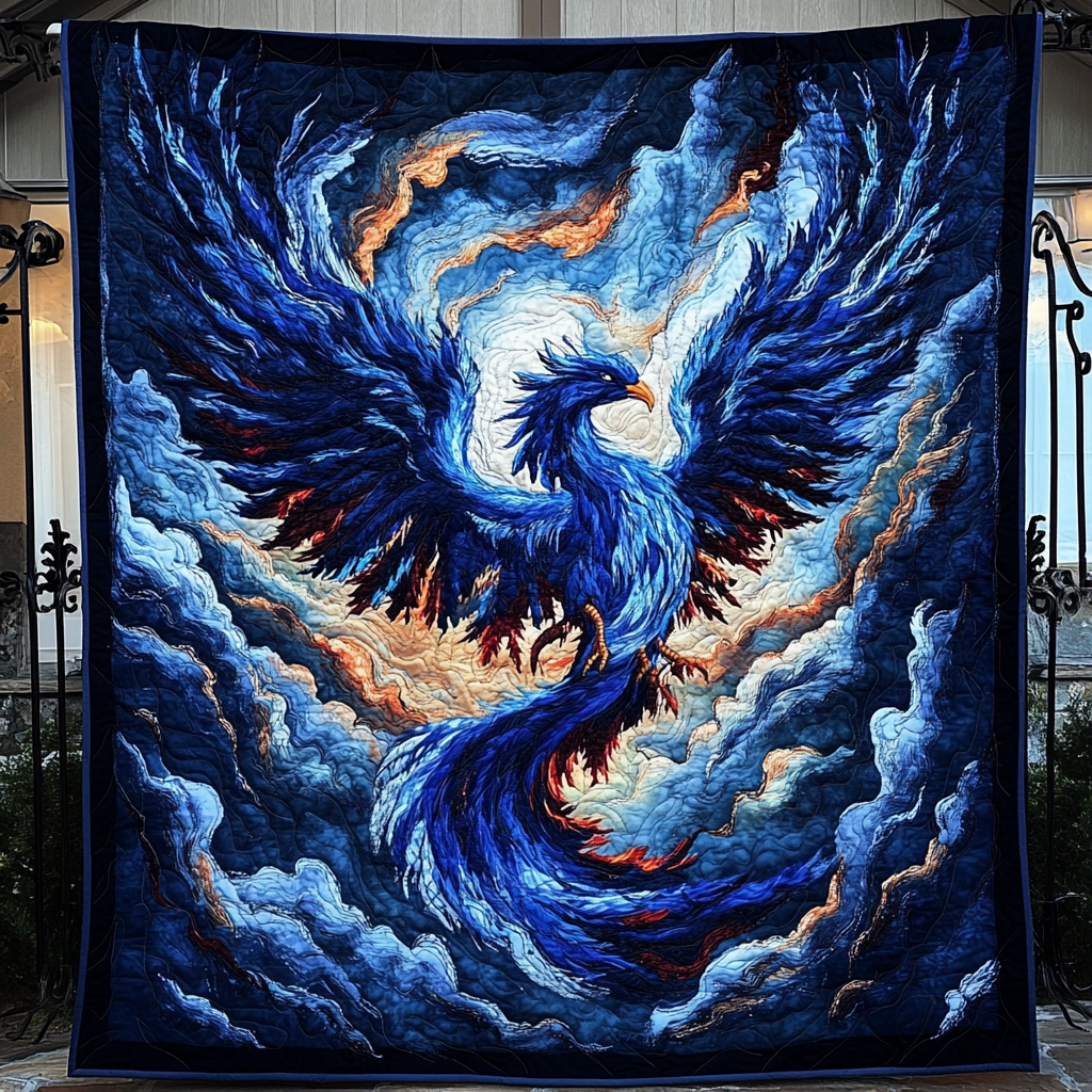 Fiery Ascension Quilted Blanket Christmas Presents