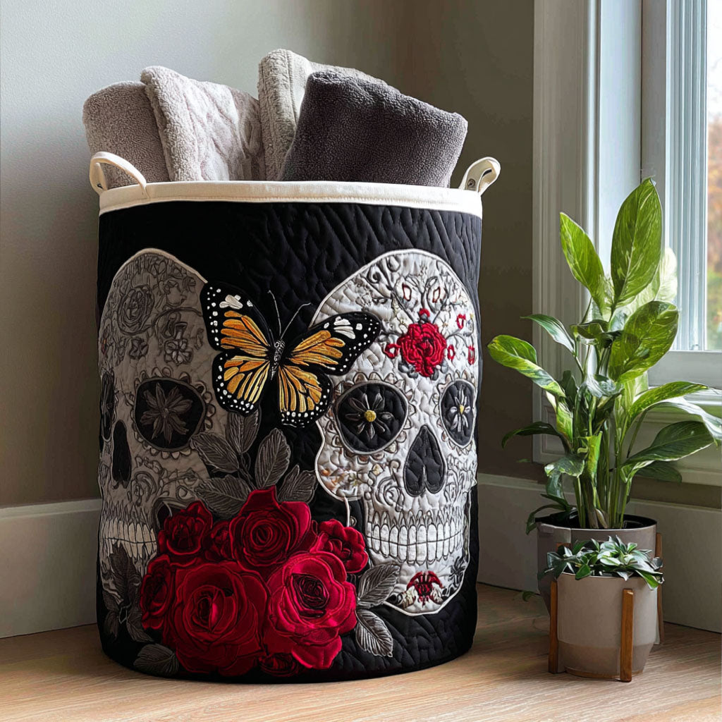 Fiesta Del Alma Quilted Laundry Basket Everyday Merch Choice