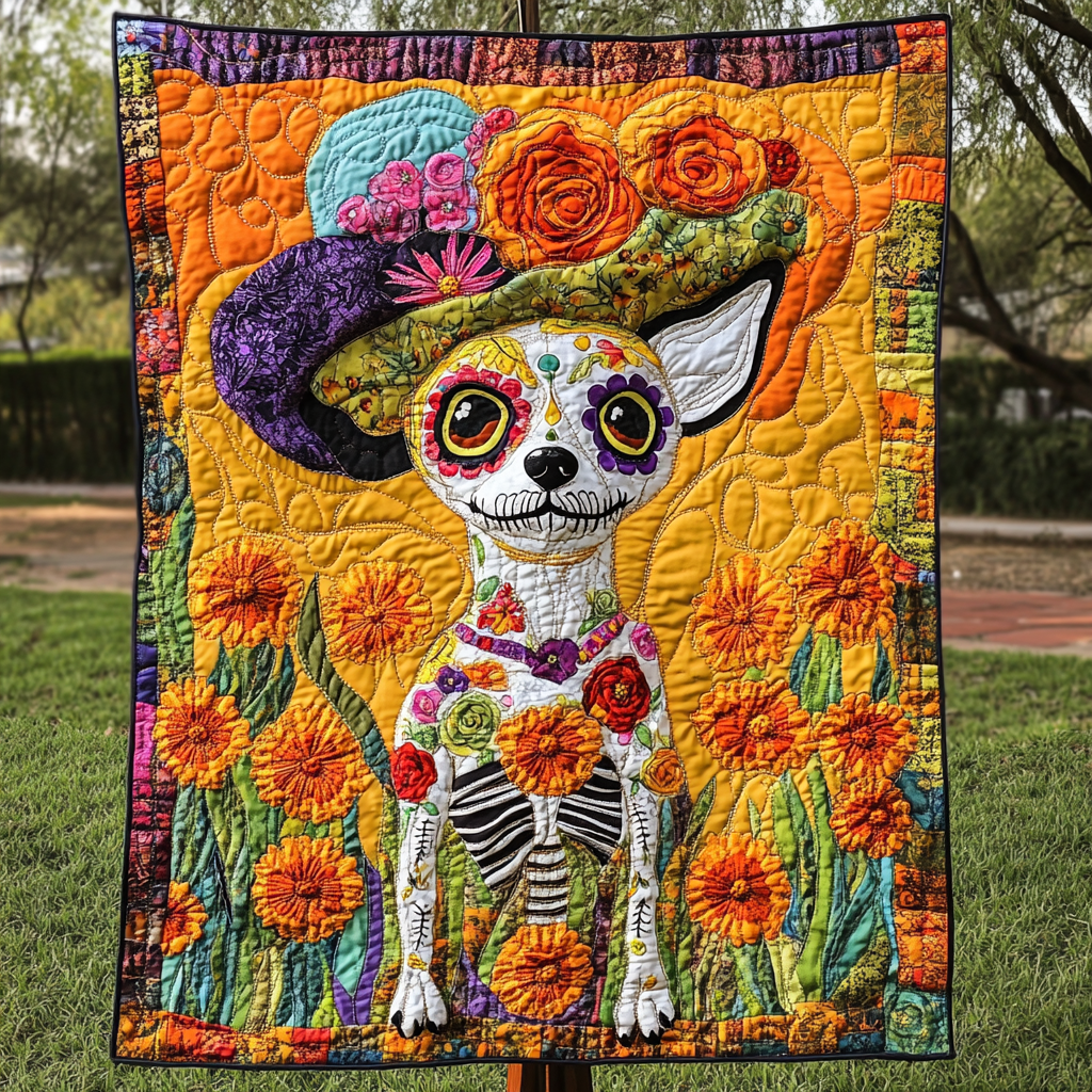 Fiesta Pup Quilted Blanket Best Couch Throw Blanket Good Family Christmas Present