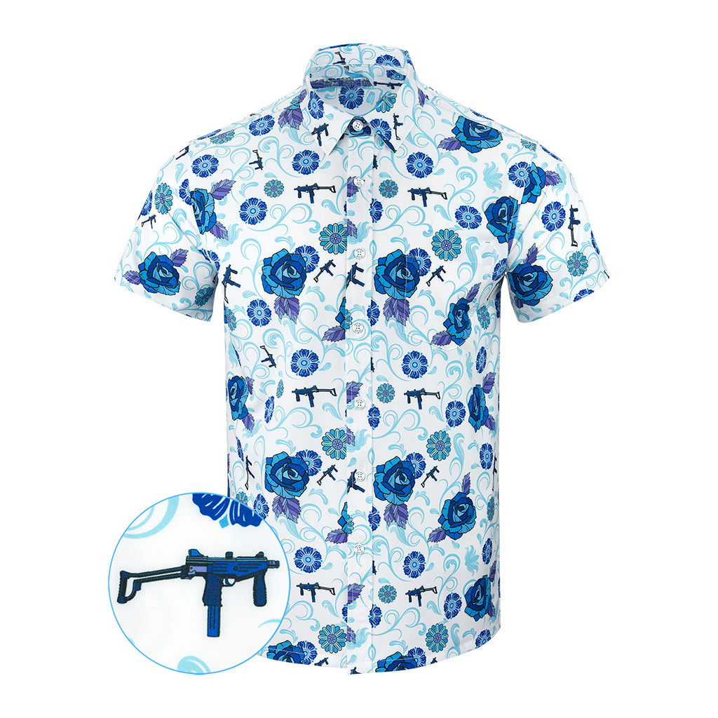 Fiesta White Button Down Shirt Tactical Aloha Shirt Christmas Gifts For Guys