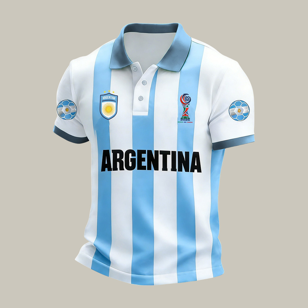 FIFA World Cup 2026 Argentina Polo Shirt FIFA World Cup 2026 Clothes Present For Husband