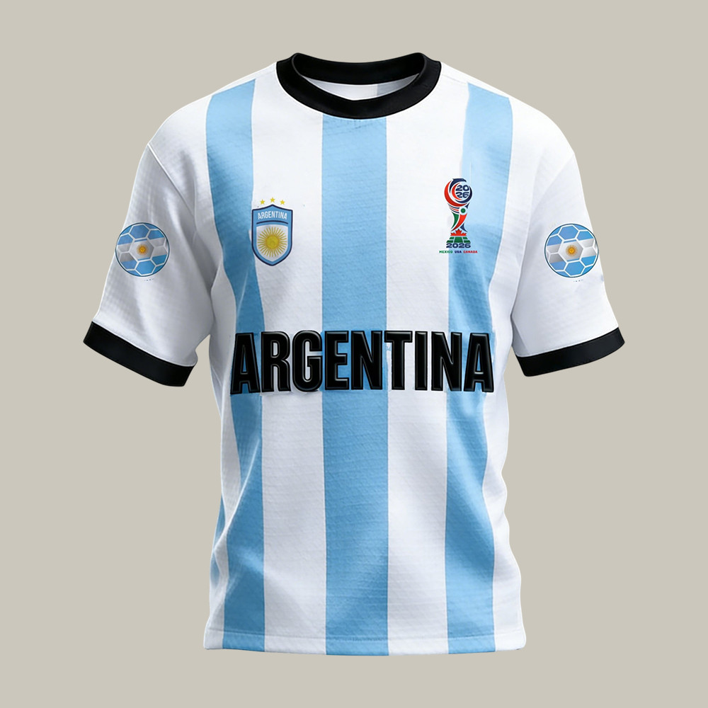 FIFA World Cup 2026 Argentina T-Shirt Soccer Fan Merch Unique Gift For Husband
