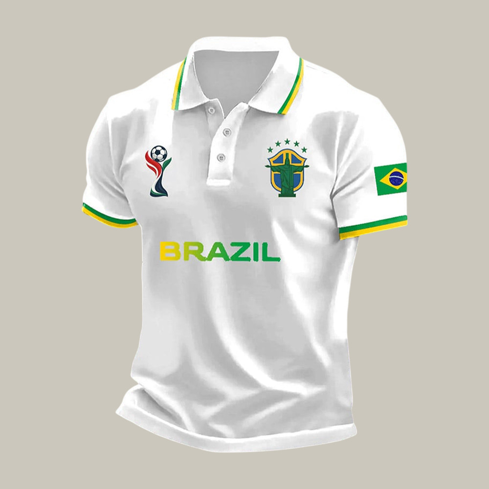 FIFA World Cup 2026 Brazil Polo Shirt Soccer Fan Shirt Best Gift For Father