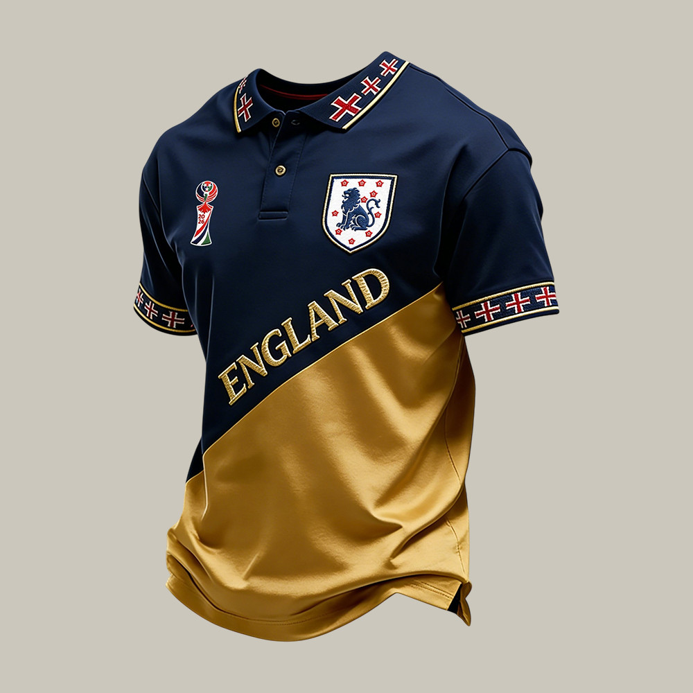 FIFA World Cup 2026 England Team Polo Shirt FIFA World Cup 2026 Merch Unique Gift For Fans