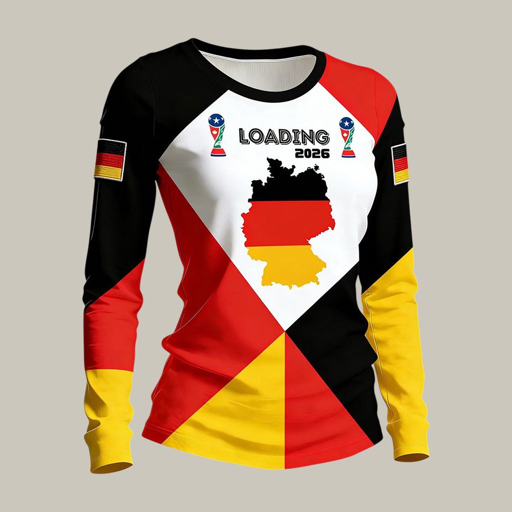 FIFA World Cup 2026 Germany Loading 2026 Long Sleeve Shirt Germany Soccer Team Merch Mother's Day Gift
