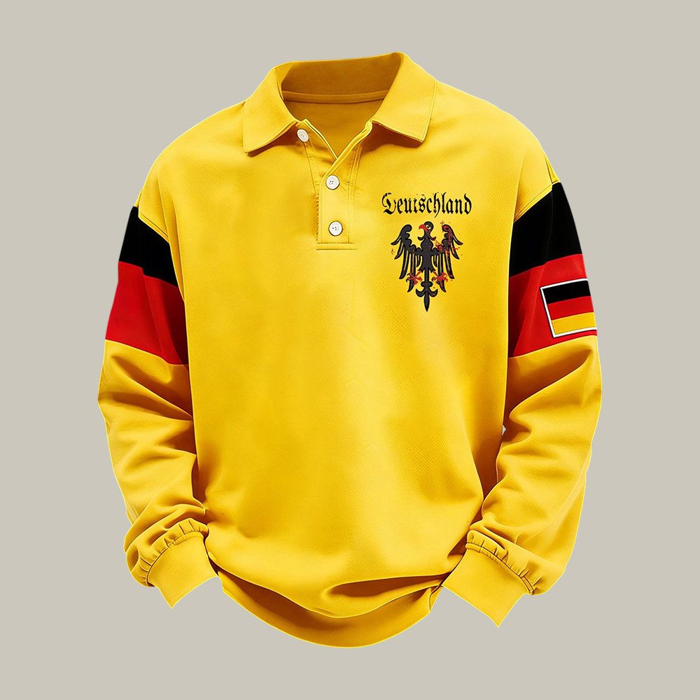 FIFA World Cup 2026 Germany Polo Long Sleeve Shirt Game Day Clothing Soccer Dad Gear