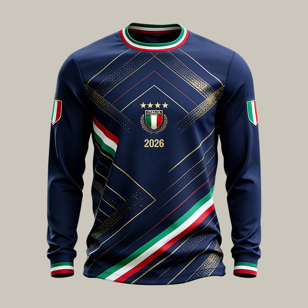 FIFA World Cup 2026 Italia Long Sleeve Shirt FIFA World Cup 2026 Merch Soccer Lover Gift