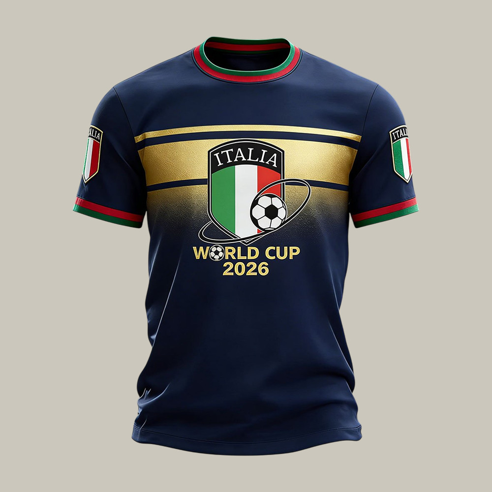 FIFA World Cup 2026 Italia T-Shirt 2026 World Cup Shirt Gift For Huge Fans