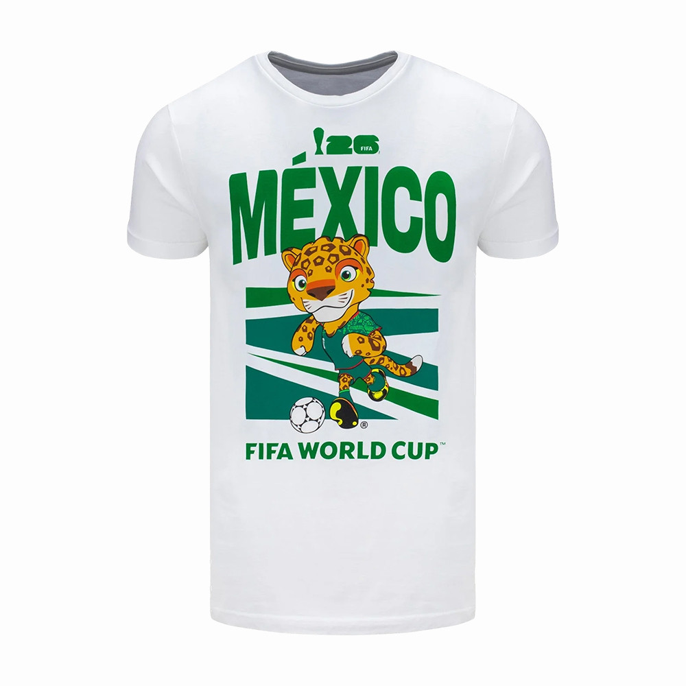 FIFA World Cup 2026 Mascotte Mexique Soccer T-Shirt Mexico FIFA World Cup 2026 Shirt Fans Gear