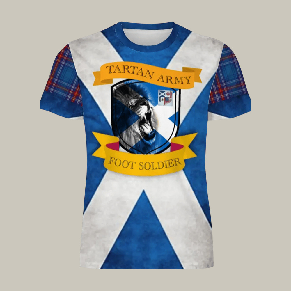 FIFA World Cup 2026 Scotland T-Shirt Tartan Army Foot Soldier Shirt Soccer Lover Gift For Dad