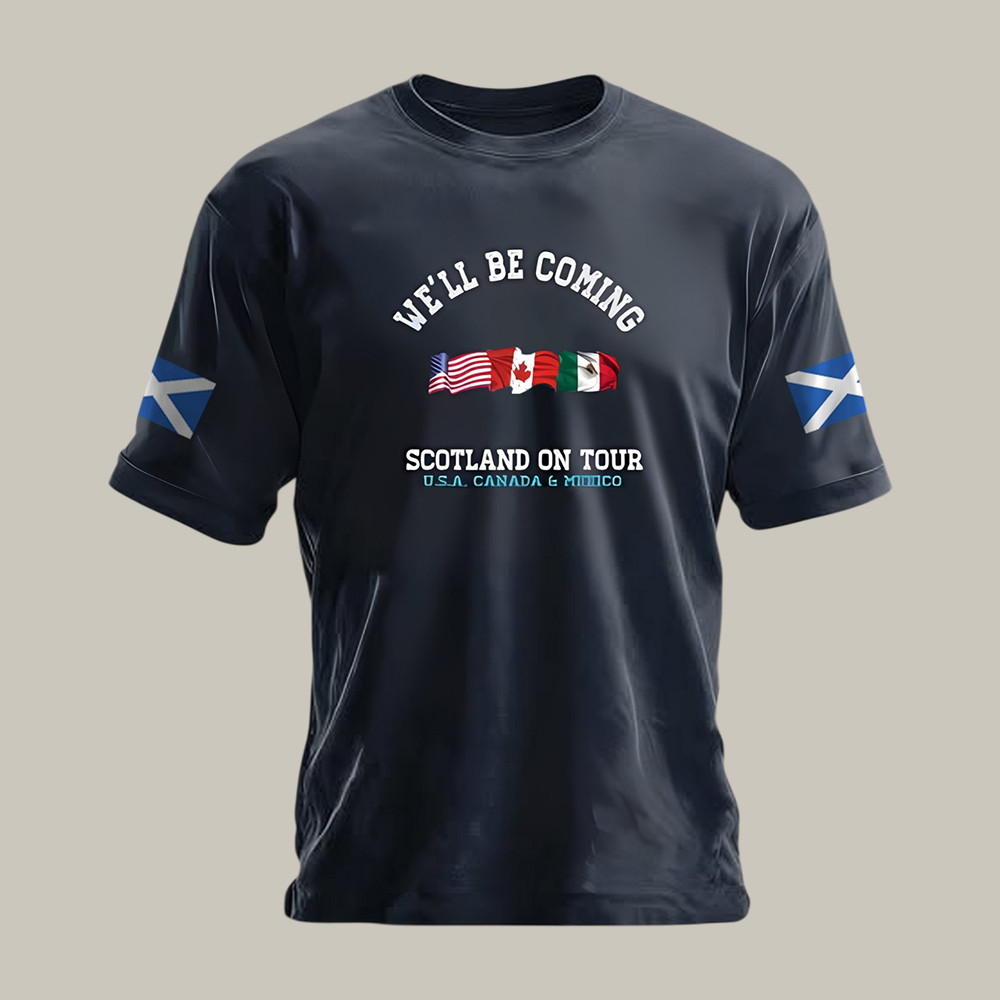 FIFA World Cup 2026 Scotland T-Shirt We'll Be Coming Shirt World Cup 2026 Gear