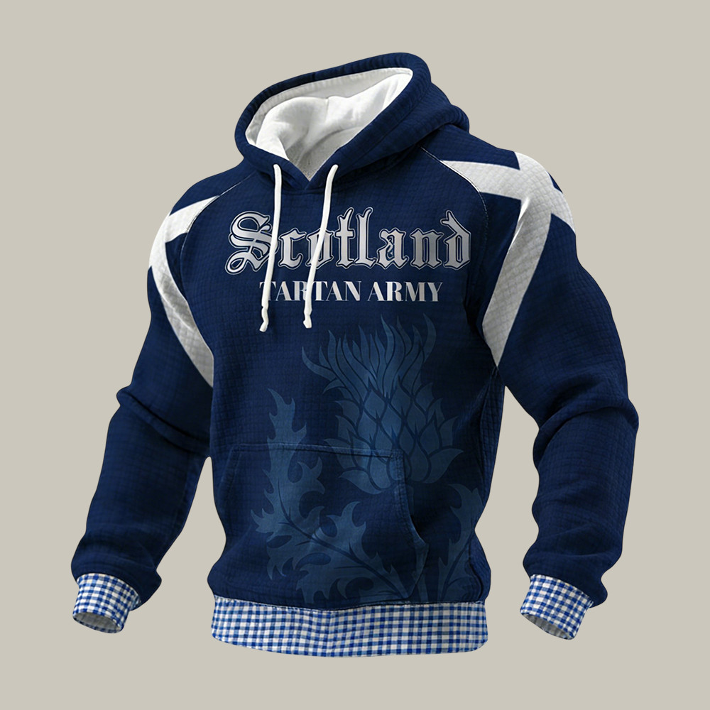 FIFA World Cup 2026 Scotland Tartan Army Hoodie Soccer Merch Fan Gift For Dad Birthday