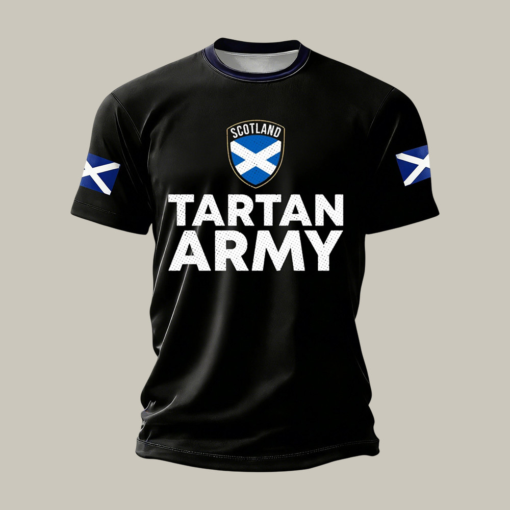 FIFA World Cup 2026 Scotland Tartan Army T-Shirt Game Day Shirt Soccer Lover Gift