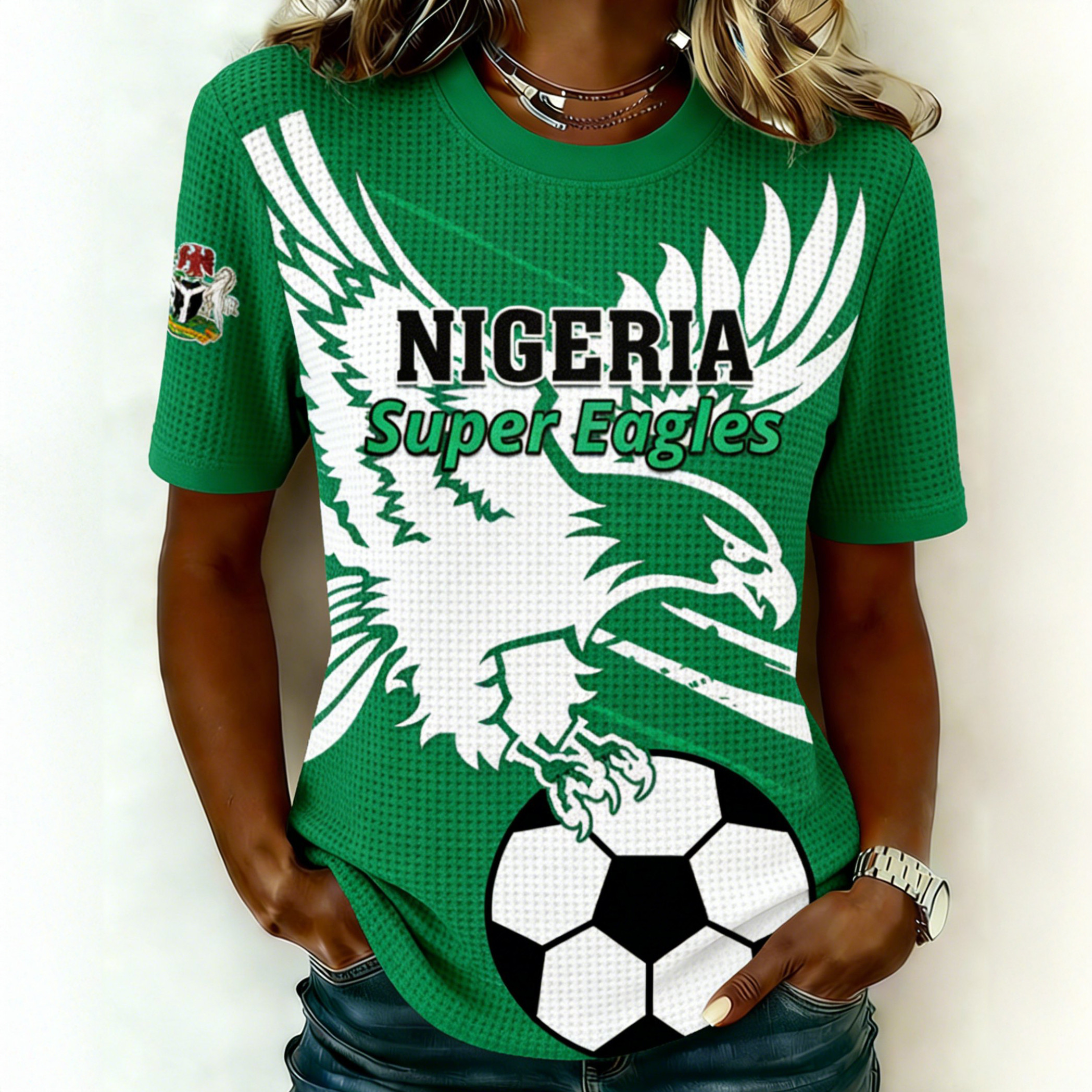 FIFA World Cup 2026 T-Shirt Nigeria National Soccer 2026 Fan Pattern Shirt Huge Fans